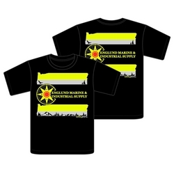 EMS OREGON TEE BK/YL S (CO)